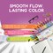 Incraftables Dual Tip Markers Set (24 Colors). Best Fine Tip Markers for Adult Coloring No Bleed. Assorted Brush Tip Markers for Adult Coloring Books. Colored Drawing Markers Pens for Kids & Adults